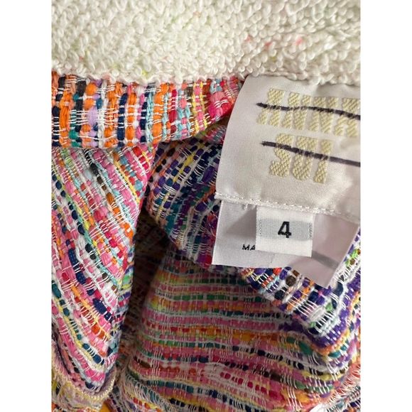 New Anna Sui Kaleidoscope Terry Tweed Jacket size 4 - Picture 9 of 10